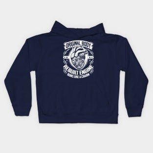 Open Heart Surgery Original Body Rebuilt Engine Runs Like A Charm Kids Hoodie